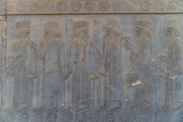 Ruin of ancient city Persepolis  Iran. Persepolis is a capital of the Achaemenid Empire. UNESCO declared Persepolis a World Heritage Site.