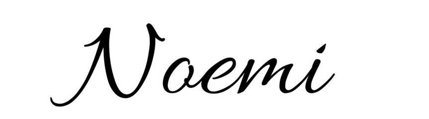 Noemi - black color - name written - ideal for websites,, presentations, greetings, banners, cards, books, t-shirt, sweatshirt, prints, cricut, silhouette, sublimation

