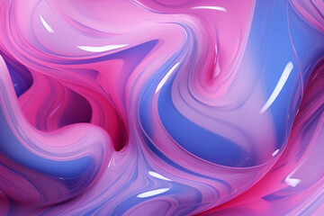 Obraz premium abstract background of pink and blue paint splashing on a white background. background oil thick paint smears