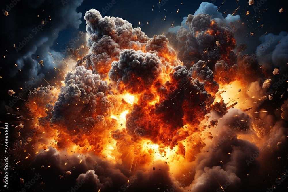 Poster unleash the power of explosive visuals with our extensive collection of realistic explosion effects