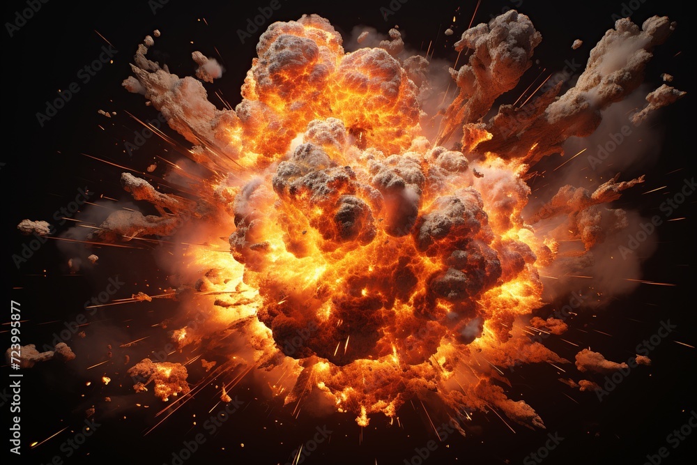 Aufkleber unleash the power of explosive visuals with our extensive collection of realistic explosion effects