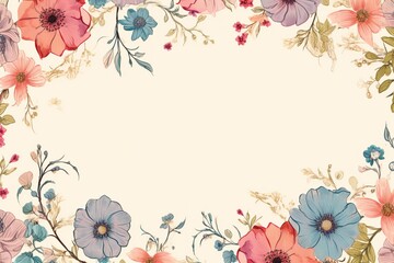 background with flowers