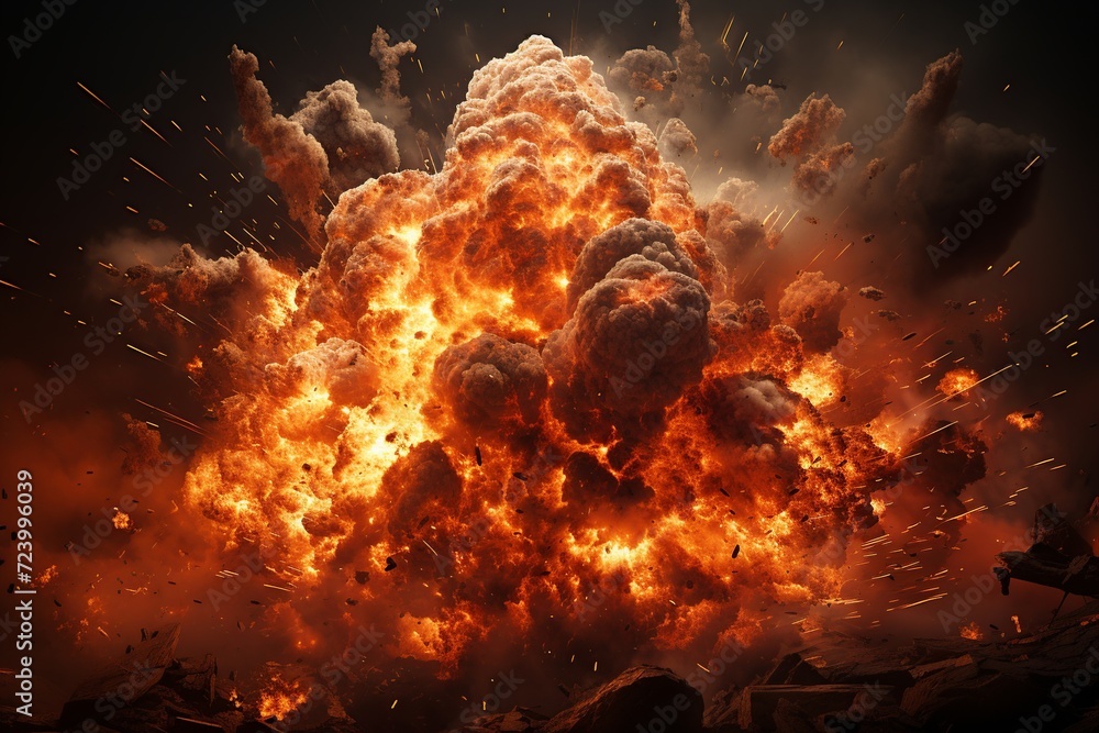 Poster unleash the power of explosive visuals with our extensive collection of realistic explosion effects