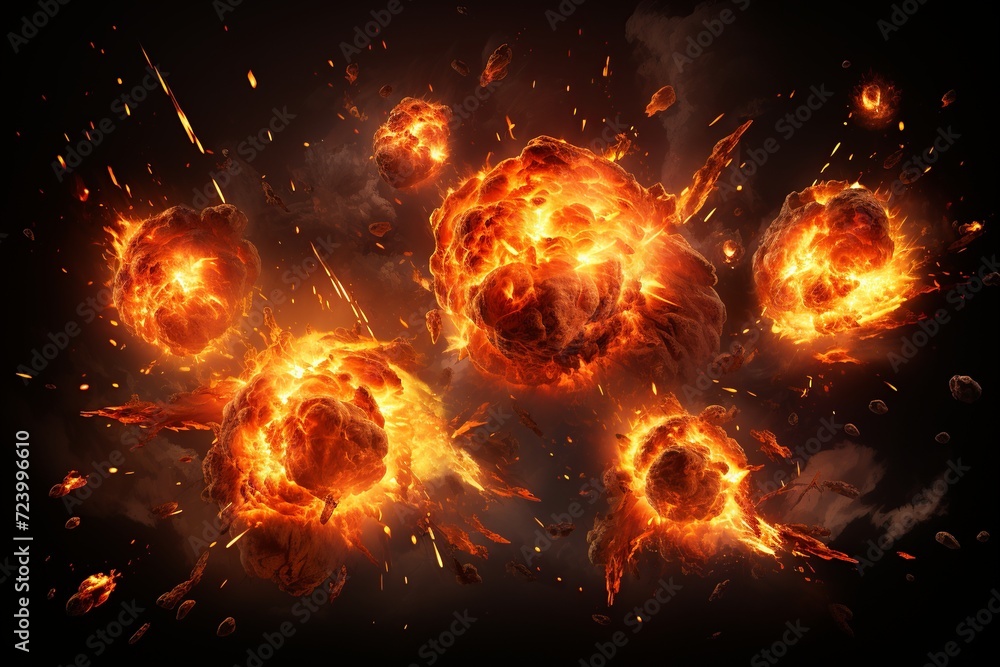 Poster unleash the power of explosive visuals with our extensive collection of realistic explosion effects