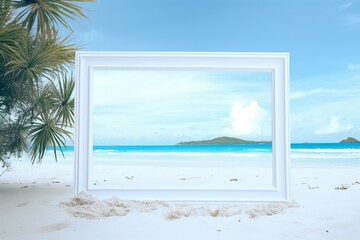 Beach with sand and sky Frame 