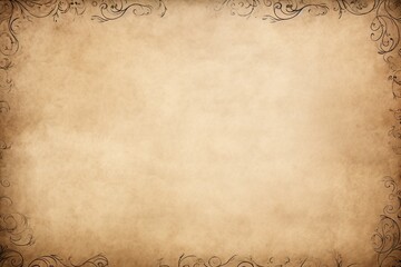 Vintage old paper background with frame