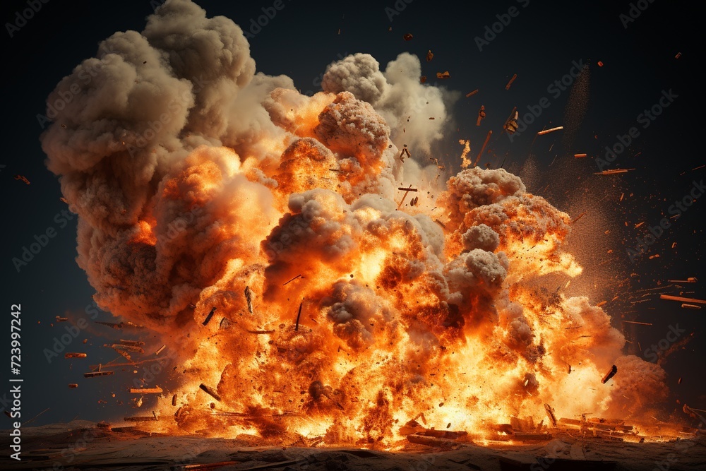 Aufkleber unleash the power of explosive visuals with our extensive collection of realistic explosion effects