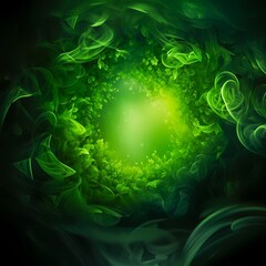 abstract green tunnel background