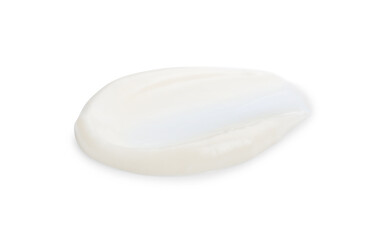 Tasty fresh mayonnaise sauce isolated on white