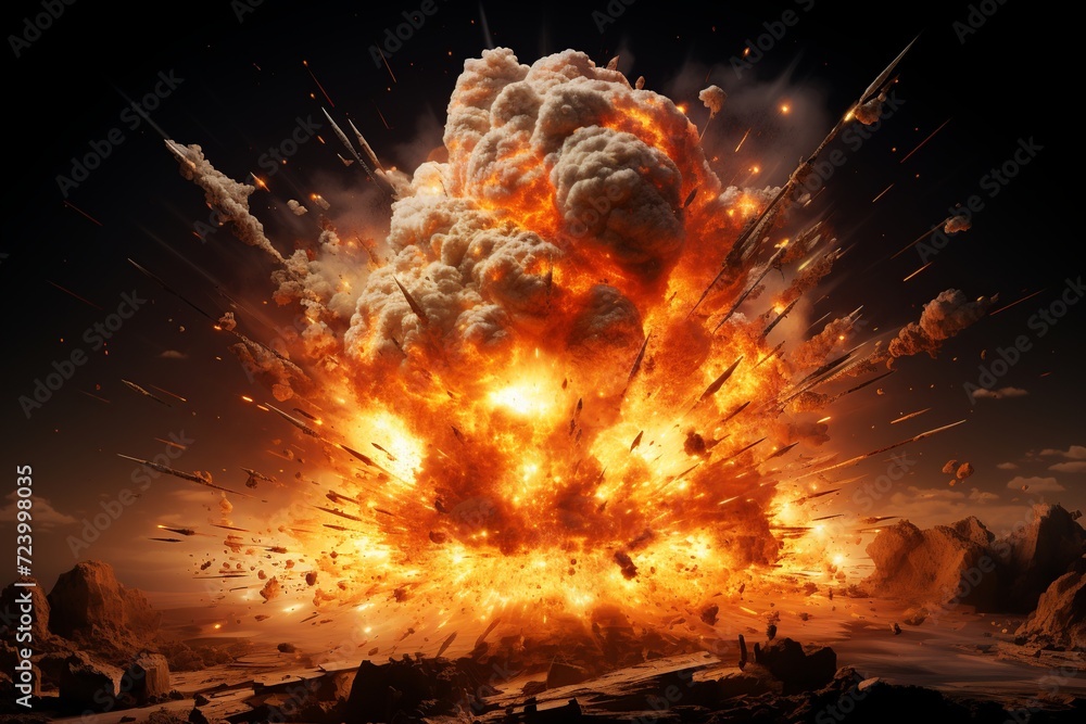 Poster unleash the power of explosive visuals with our extensive collection of realistic explosion effects