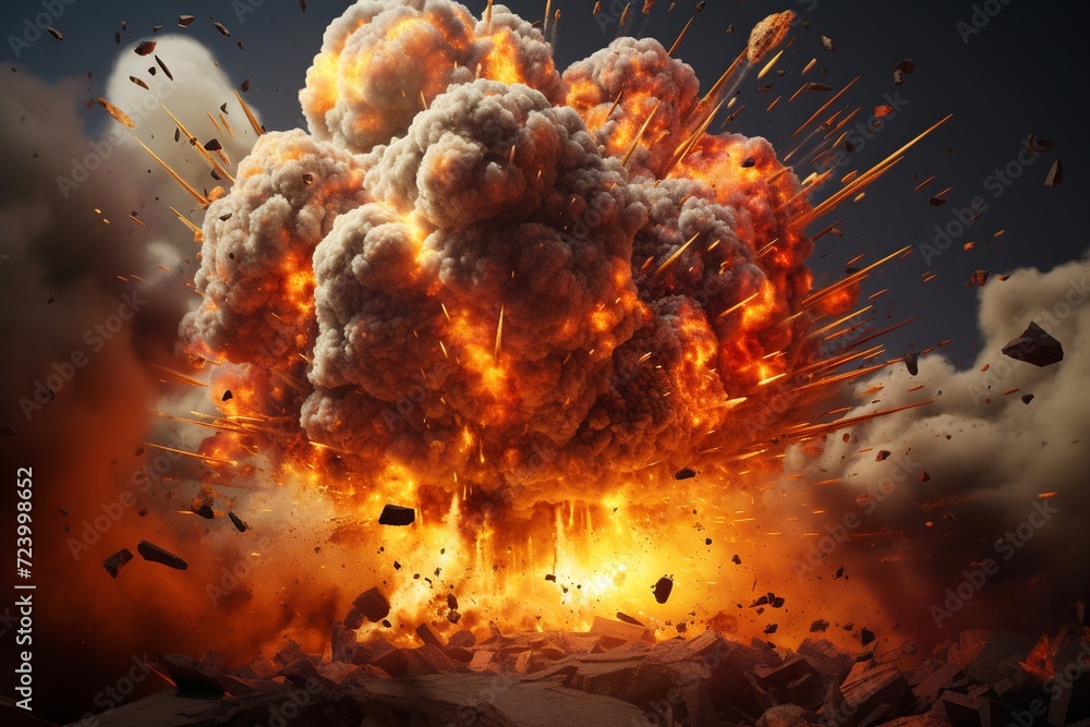 Poster unleash the power of explosive visuals with our extensive collection of realistic explosion effects