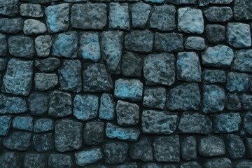 cyan wallpaper for seamless cobblestone wall or road background