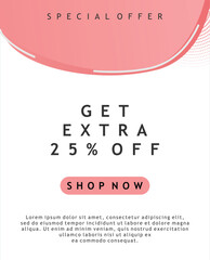 Obraz premium Simple modern dynamic fluid mobile for sale website banner. Sale banner template design, Flash sale special offer set. Vector Illustration