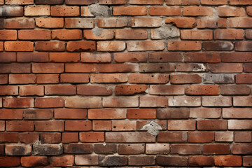 Brick wall background texture generated AI