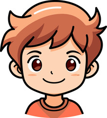 Radiant Adventures Boy Vector Portrait Dynamic Discoveries Vector Boy Sketch