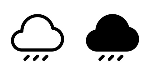 Editable rain, drizzle vector icon. Part of a big icon set family. Perfect for web and app interfaces, presentations, infographics, etc