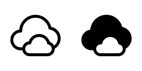 Editable clouds vector icon. Part of a big icon set family. Perfect for web and app interfaces, presentations, infographics, etc