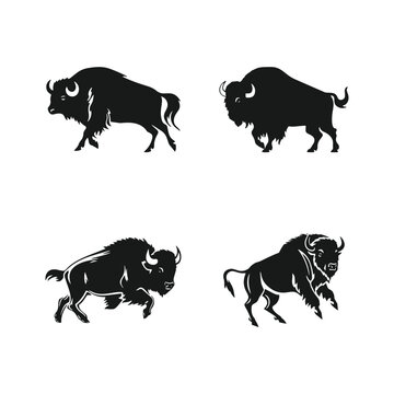 Bull Logo Icon Set. Premium Vector Design Illustration. Red Bull logo set on white background