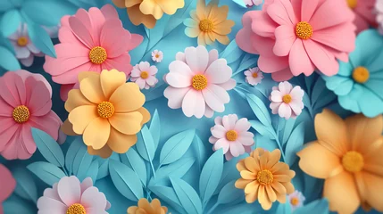 Fotobehang flowers background, floral background, wallpaper © Diana D.
