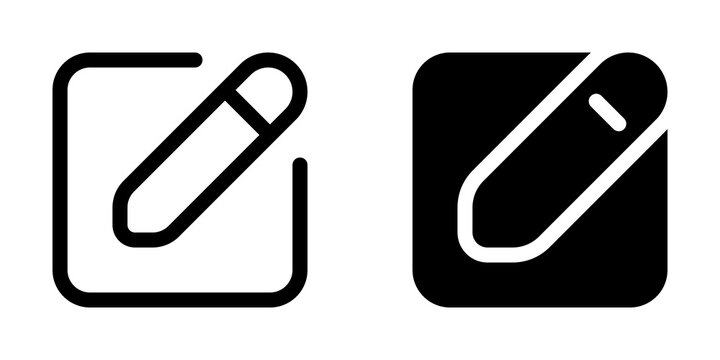 Editable edit text, type new, compose vector icon. Part of a big icon set family. Perfect for web and app interfaces, presentations, infographics, etc