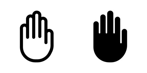 Editable stop, sign language vector icon. Part of a big icon set family. Perfect for web and app interfaces, presentations, infographics, etc