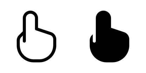Editable pointing hand gesture vector icon. Part of a big icon set family. Perfect for web and app interfaces, presentations, infographics, etc