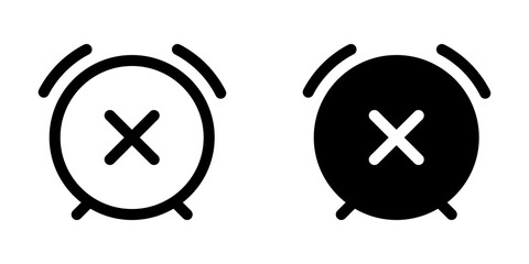 Editable vector turn off, close, delete alarm icon. Part of a big icon set family. Perfect for web and app interfaces, presentations, infographics, etc