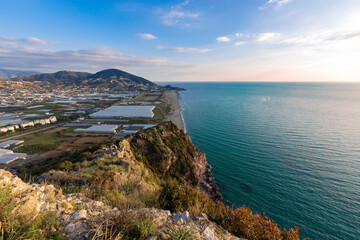 view of the sea from the top