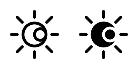 Poster Editable vector sun and moon icon. Part of a big icon set family. Perfect for web and app interfaces, presentations, infographics, etc © Totto House