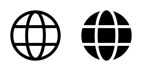 Obraz premium Editable vector globe internet connection icon. Part of a big icon set family. Perfect for web and app interfaces, presentations, infographics, etc
