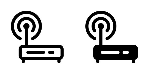 Editable vector wifi router icon. Part of a big icon set family. Perfect for web and app interfaces, presentations, infographics, etc - obrazy, fototapety, plakaty