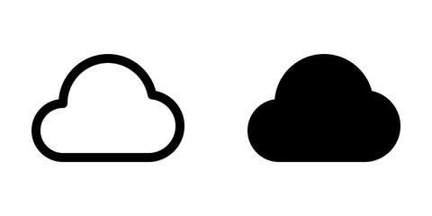 Editable vector cloud icon. Part of a big icon set family. Perfect for web and app interfaces, presentations, infographics, etc