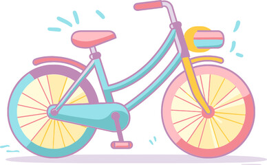 Vector Art of Bike Sharing Concept Vectorized Cycling Event Scene