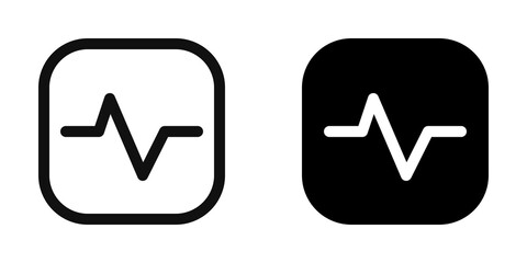 Editable vector heartbeat system status icon. Part of a big icon set family. Perfect for web and app interfaces, presentations, infographics, etc