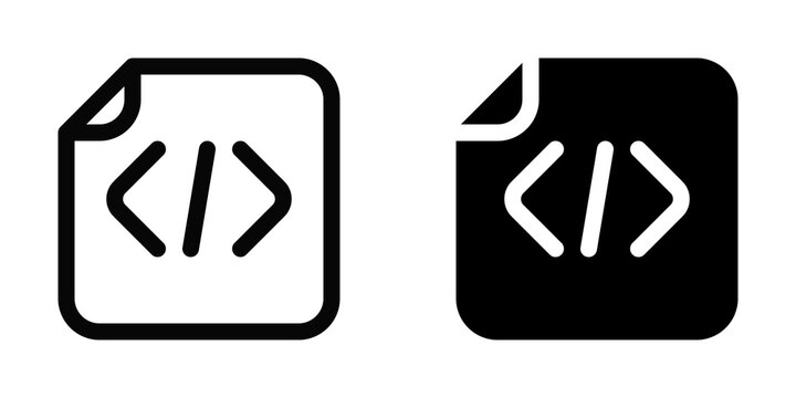 Editable vector html css file icon. Part of a big icon set family. Perfect for web and app interfaces, presentations, infographics, etc