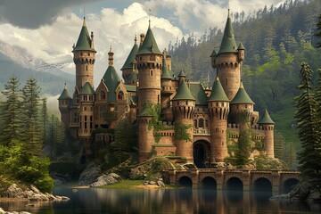 Obraz premium Fantasy castle