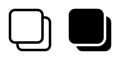 Editable vector copy duplicate layer icon. Part of a big icon set family. Perfect for web and app interfaces, presentations, infographics, etc