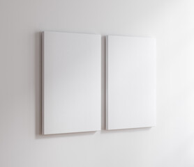 Canvas mockup close up, 3d render