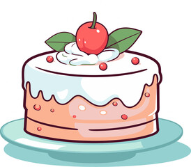 Vectorized Cake Fantasy Displayed Artistic Cake Vectors Displayed