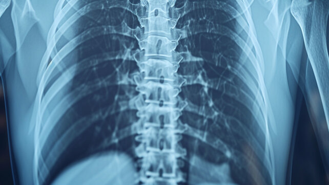 Spine or back pain, x-ray hospital image