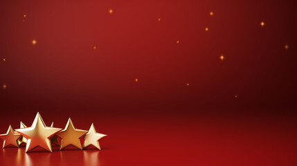 Holiday decorative border, festive background with festive star decoration