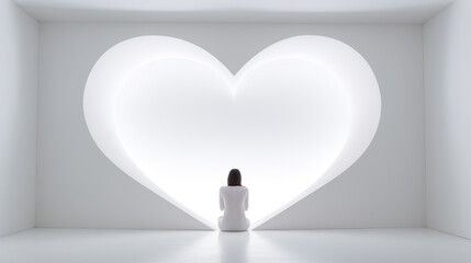 heart in a white background
