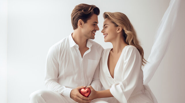 couple kissing - Powered by Adobe