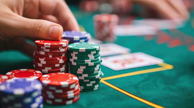 casino chips and cards