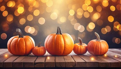 autumn decoration with pumpkin 