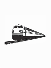 Fototapeta premium Cute simple train. Child poster Wall art