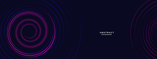 Blue abstract background with spiral shapes. Technology futuristic template. Vector illustration.