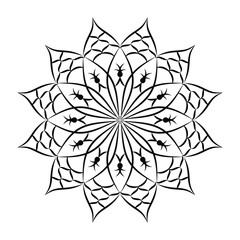 vector lineal mandala background