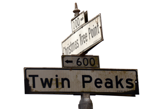 San Francisco, California: Twin Peaks sign