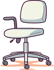 Vector Art of a Transparent Chair Modern Simplicity Abstract Chair Lines in Vector Artistic Seating Concept